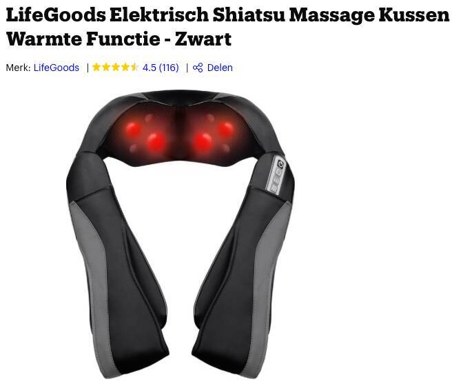beste nekmassage apparaat massage kussen
