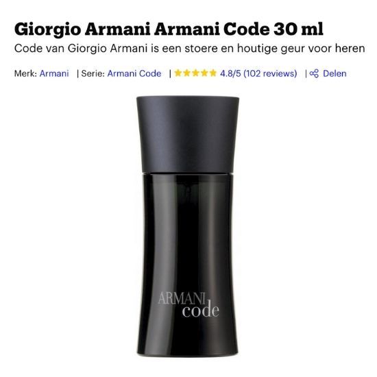Armani Code kopen