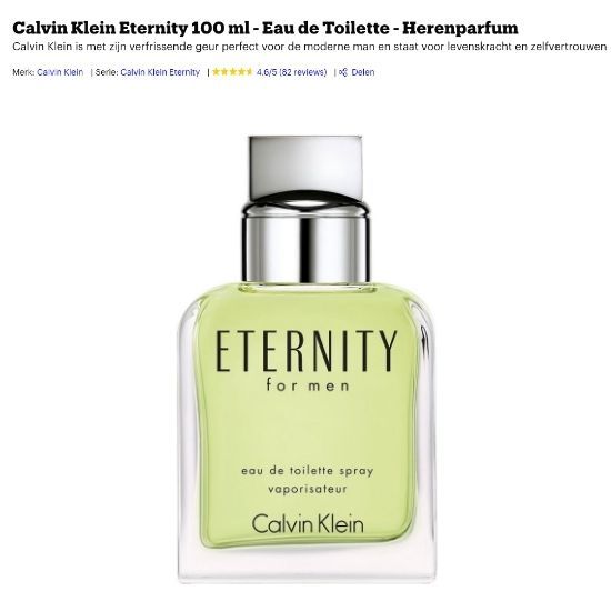 Calvin Klein Eternity heren review