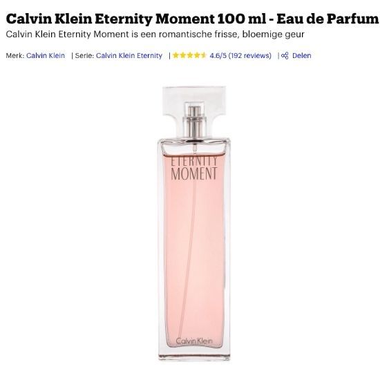 Calvin Klein Eternity Moment review