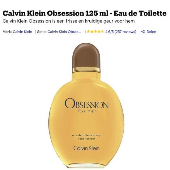 Calvin Klein Obsession man review