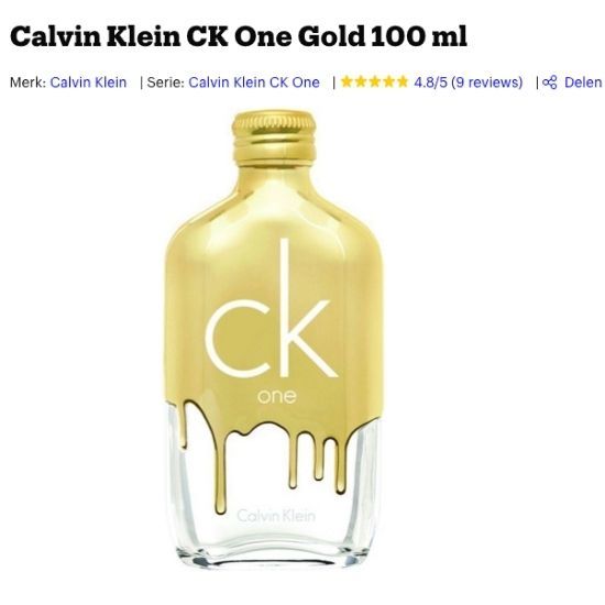 calvin klein one gold review