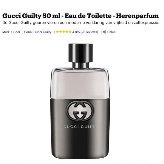 Gucci Guilty heren review