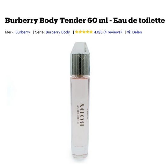Burberry Body Tender vrouwen review