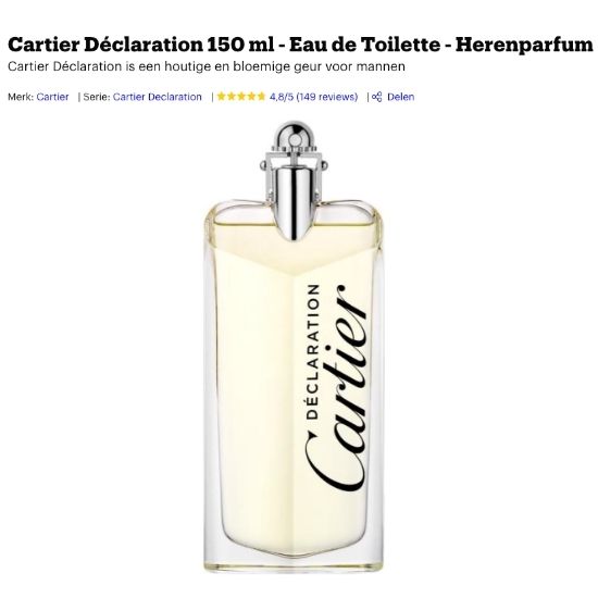 cartier declaration review parfum