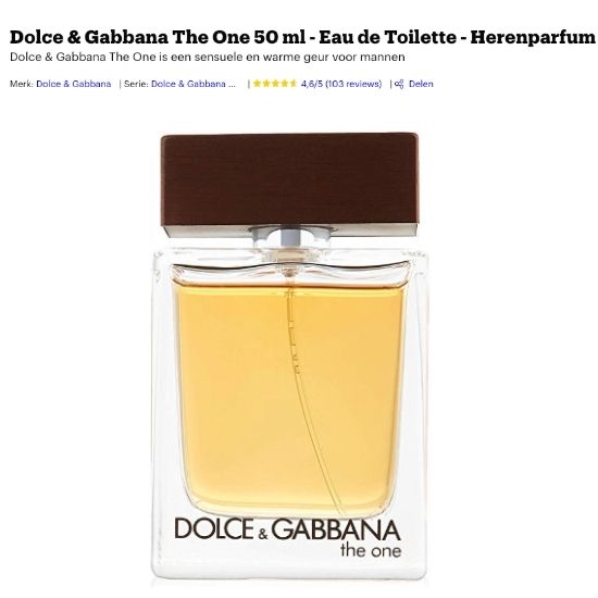 Dolce Gabbana The One review herenparfum